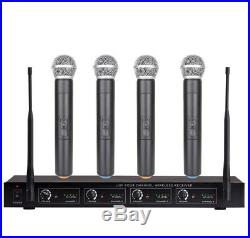 4 Channel Wireless Microphone Mike System for Shure Wireless 4 Handheld Mics