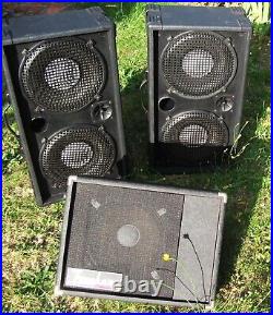 4 x McKenzie 100watt speakers Guitar/PA/etc 12 in cabs + Trucker Stage Wedge