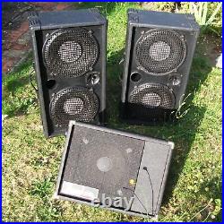 4 x McKenzie 100watt speakers Guitar/PA/etc 12 in cabs + Trucker Stage Wedge