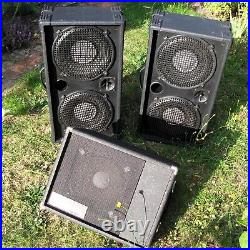 4 x McKenzie 100watt speakers Guitar/PA/etc 12 in cabs + Trucker Stage Wedge