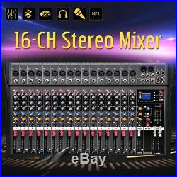 4000 Watts 16 Channel Professional Powered Mixer power mixing Amplifier Amp SK16
