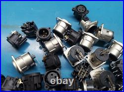 46pcs Genuine NeuTrik XLR Plug Socket Joblot