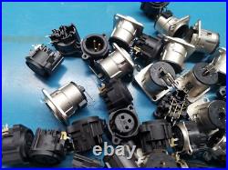 46pcs Genuine NeuTrik XLR Plug Socket Joblot