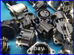 46pcs Genuine NeuTrik XLR Plug Socket Joblot