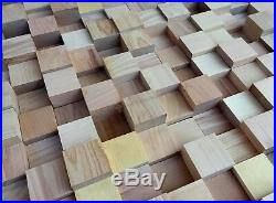 4X New SALE Quality Natural wood Diffuser skyline acoustic wall wood panel