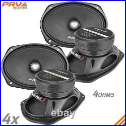 4x Loud 6x9 Car Speakers PRV 500 Watt 4 Ohm Midrange PRO Audio 69MR500-4 BULLET