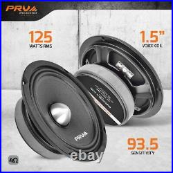 4x PRV Audio 6.5 Shallow Midrange Bullet Speakers 6MR250B-4 SLIM 4Ohms 1000W