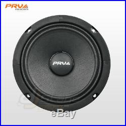 4x PRV Audio 6MR200A Mid Range ALTO Car Stereo 6.5 Speaker 8 ohm 6MR PRO 800W
