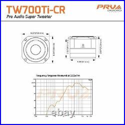 4x PRV Audio TW700Ti-CR Bullet 4 Pro Tweeter 8 Ohm Titanium Car Stereo 960W