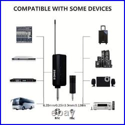 4x Professional Wireless Microphone UHF Cordless Dynamic Karaoke Mic System