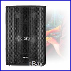 4x Vonyx SL15 15 Inch PA Speakers Disco Party DJ Sound System Package 3200W
