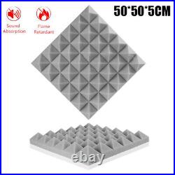 6-48x Self Adhesive Acoustic Foam Panels Studio Soundproofing Foam Tiles Pyramid