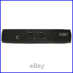 6032UZ UHF Dual Channel Headset & Lavalier Wireless Microphone System Cordless