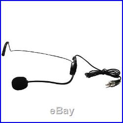 6032UZ UHF Dual Channel Headset & Lavalier Wireless Microphone System Cordless