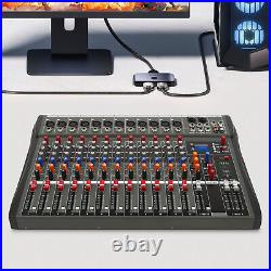 7/8/12Channel Professional Audio Mixer Sound Board Console Desk System Interface