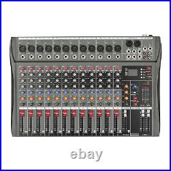 7/8/12Channel Professional Audio Mixer Sound Board Console Desk System Interface