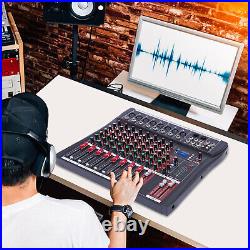 7/8/12Channel Professional Audio Mixer with Bluetooth Effects USB MP3 Input 48V