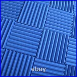 72 Blue Acoustic Foam Tiles Wedge 50mm thick 300mm Studio Sound Treatment