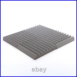 72 x Grey Thick Acoustic Foam Tiles 300mm Studio Sound Proofing Foam Treatment