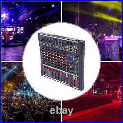 8 Channel Audio Mixer Sound Board Console Desk System Interface USB Black