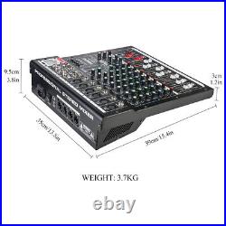 8-Channel Professional Audio Mixer Sound Board Console with FX Reverb Delay Effect