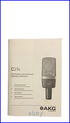 AKG C214 Professional Large-Diaphragm- Condenser Microphone- Single pattern