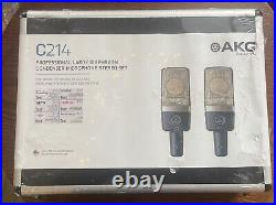 AKG C214 Professional large-diaphragm condenser microphone Stereo Set Match pair