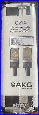 AKG C214 Professional large-diaphragm condenser microphone Stereo Set Match pair