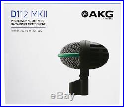 AKG D112 MKII Professional Dynamic Kick Drum Bass Guitar Microphone Mic