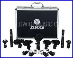AKG Drum Set Session 1 Complete 7 Microphone Set (1 x P2, 4 x P4, 2 x P17 mics)