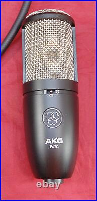 AKG P420 Multi-Patter Large Diaphragm Studio Condenser Microphone Mic Shock