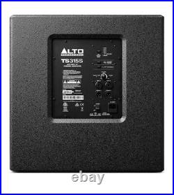 ALTO 9000 Watt Powered PA System Inc TS415 Tops + 12 Inch Bass Bins