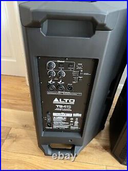 ALTO 9000 Watt Powered PA System Inc TS415 Tops + 12 Inch Bass Bins