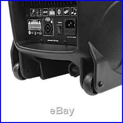 Active 15 Inch PA Speaker System Bluetooth, Wireless Mic, Stands and Cables
