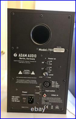 Adam Audio T5V PAIR Studio Monitors, Used, Good Condition