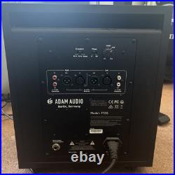Adam T10S 10 Active Subwoofer and XLR leads
