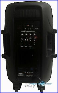 Alphasonik 15 Powered 2800w Pro Dj Bluetooth Usb Pa Led MIC Usb Speaker + Stand