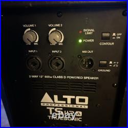 Alto Professional TS112 800w 12 2-Way Active Powered PA Speaker working great