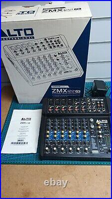 Alto ZMX122FX Professional 8 channel mixer with effects 16 inputs new PSU Boxed