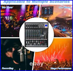 Audio Mixer Channel, Sounds Mixer for Streaming. Professional DJ Board Console 8