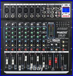 Audio Mixer Channel, Sounds Mixer for Streaming. Professional DJ Board Console 8