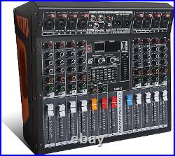 Audio Mixer Channel, Sounds Mixer for Streaming. Professional DJ Board Console 8