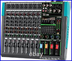 Audio Mixer Channel, Sounds Mixer for Streaming. Professional DJ Board Console 8