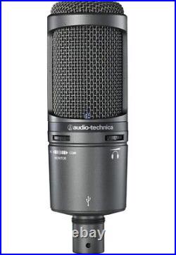 Audio-Technica AT2020USB+ Condenser Microphone- USB Connection For Podcast