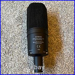 Audio-Technica AT4040 Cardioid XLR Condenser Mic with Shock Mount and pop shield