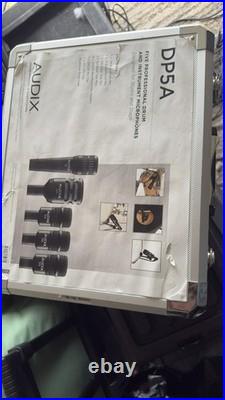 Audix DP5A Percussion Microphone Pack, 5 Pieces with clip and case