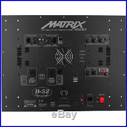 B-52 Matrix-1500 BBE 3-Ch Plate Amplifier 1200W