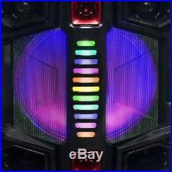BEFREE SOUND DUAL 12 SUBWOOFER BLUETOOTH PORTABLE PARTY SPEAKER with LIGHTS MIC