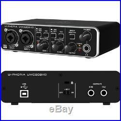 BEHRINGER U-PHORIA UMC202HD interfaccia audio usb 24 bit/192 khz midas e phantom