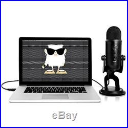 BLUE MICROPHONES Yeti Professional USB Desk Microphone (Blackout) BLACKOUTYETI